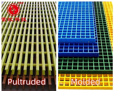 الفرق بين شبكات FRP Pultruded وشبكات مصبوبة
